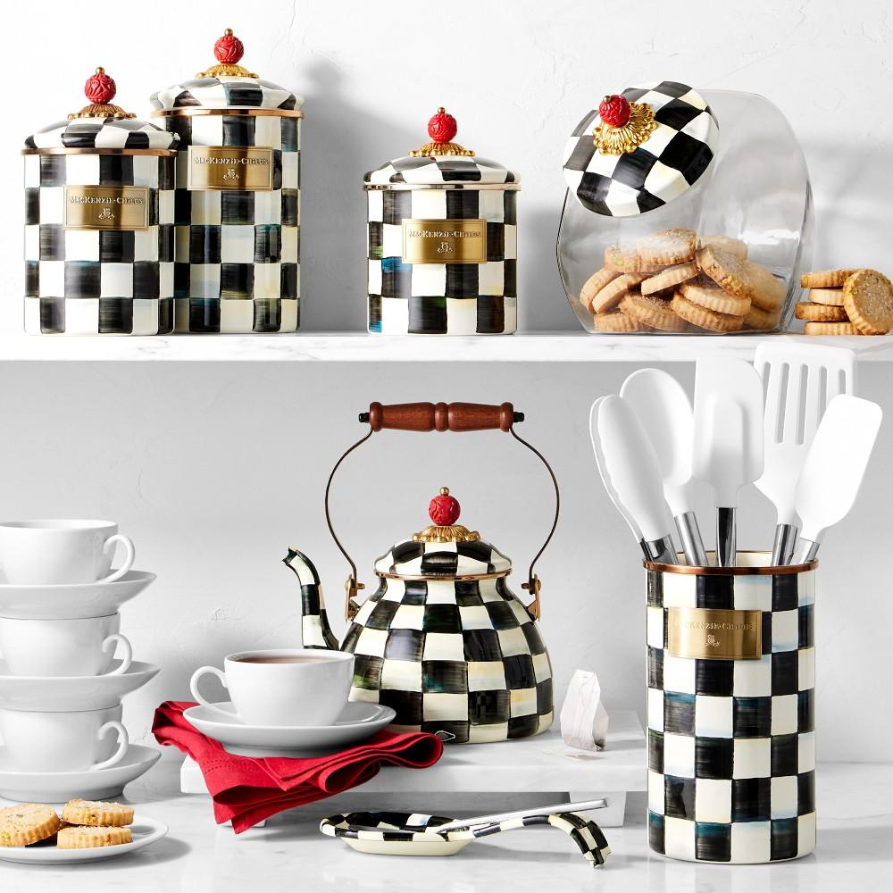 MacKenzie-Childs Courtly Check Tea Kettle | Williams Sonoma Australia